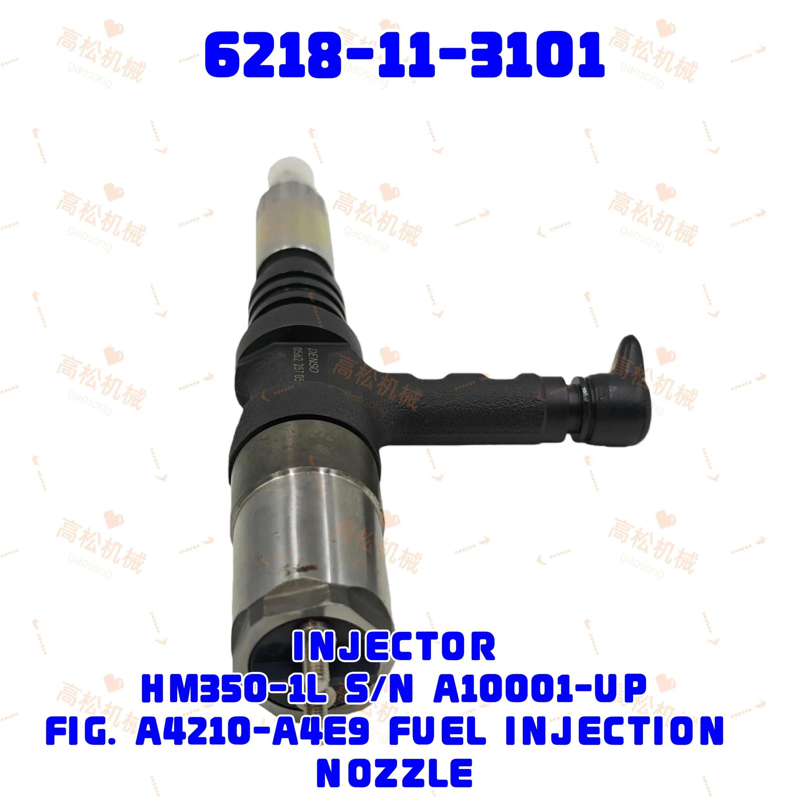 komatsu-part-6218-11-3101 6127-11-3104 6734-11-3110 6732-11-3300 6738-11-3090 6209-11-3100 6743-11-3320 6215-11-3620 6211-12-3520 6211-12-3500 INJECTOR ASS’Y SA6D140E-3J-7 SA6D140E-3CM-7  SA6D140E-3H-7  SA6D140E-3G-7  HM350-1L 	 FUEL INJECTOR	 FUEL INJECTOR