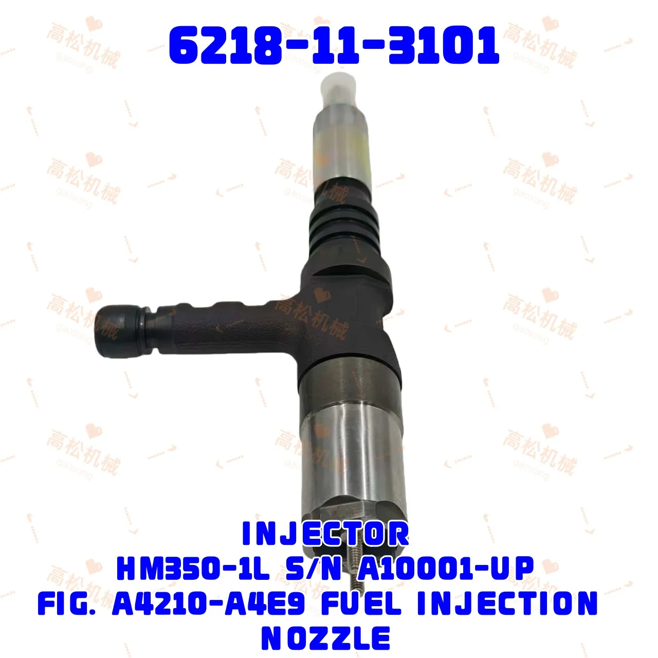 komatsu-part-6218-11-3101 6127-11-3104 6734-11-3110 6732-11-3300 6738-11-3090 6209-11-3100 6743-11-3320 6215-11-3620 6211-12-3520 6211-12-3500 INJECTOR ASS’Y SA6D140E-3J-7 SA6D140E-3CM-7  SA6D140E-3H-7  SA6D140E-3G-7  HM350-1L 	 FUEL INJECTOR	 FUEL INJECTOR