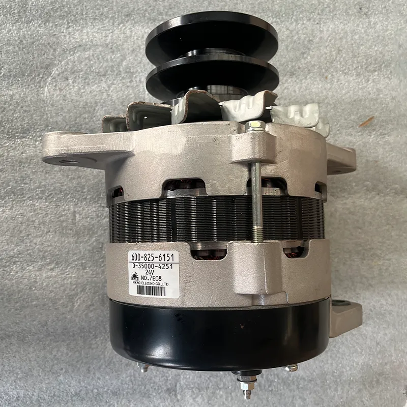 600-825-6151 Original komatsu alternator for PC300-7 PC360-7 PC400-78 PC450-8