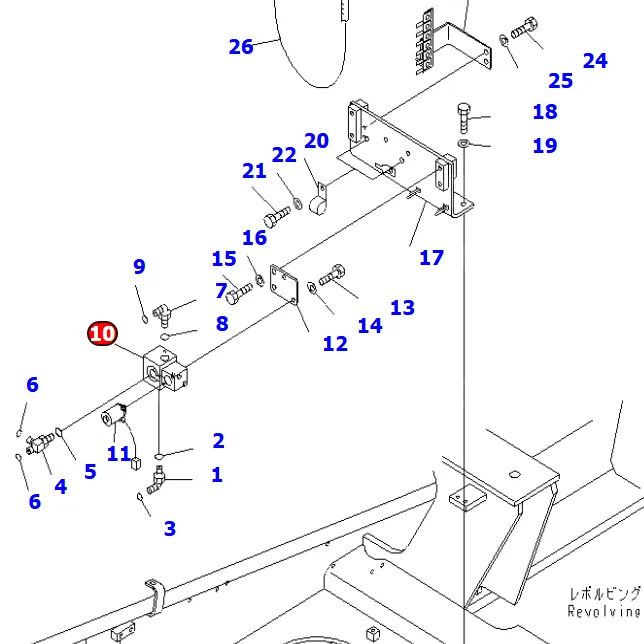 209-60-77220 VALVE ASS’Y KOMATSU parts BOTTOM, COOLANT, PC1250, PC1250SP, PC2000, PC600, PC650, PC700, PC800, PC800SE, PC850, PC850SE, TRAVEL