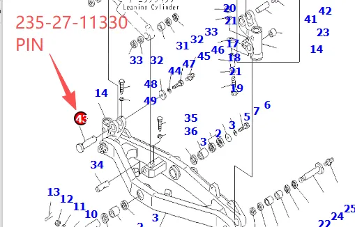 235-27-11330-PIN Komatsu Original Factory
