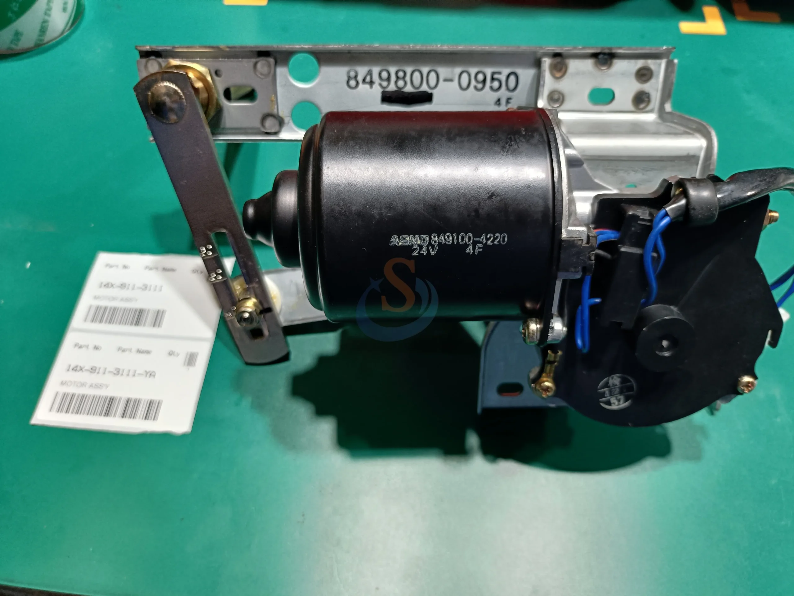 14X-911-3111,WIPER MOTOR ASS’Y,D155A,D275A,D375A