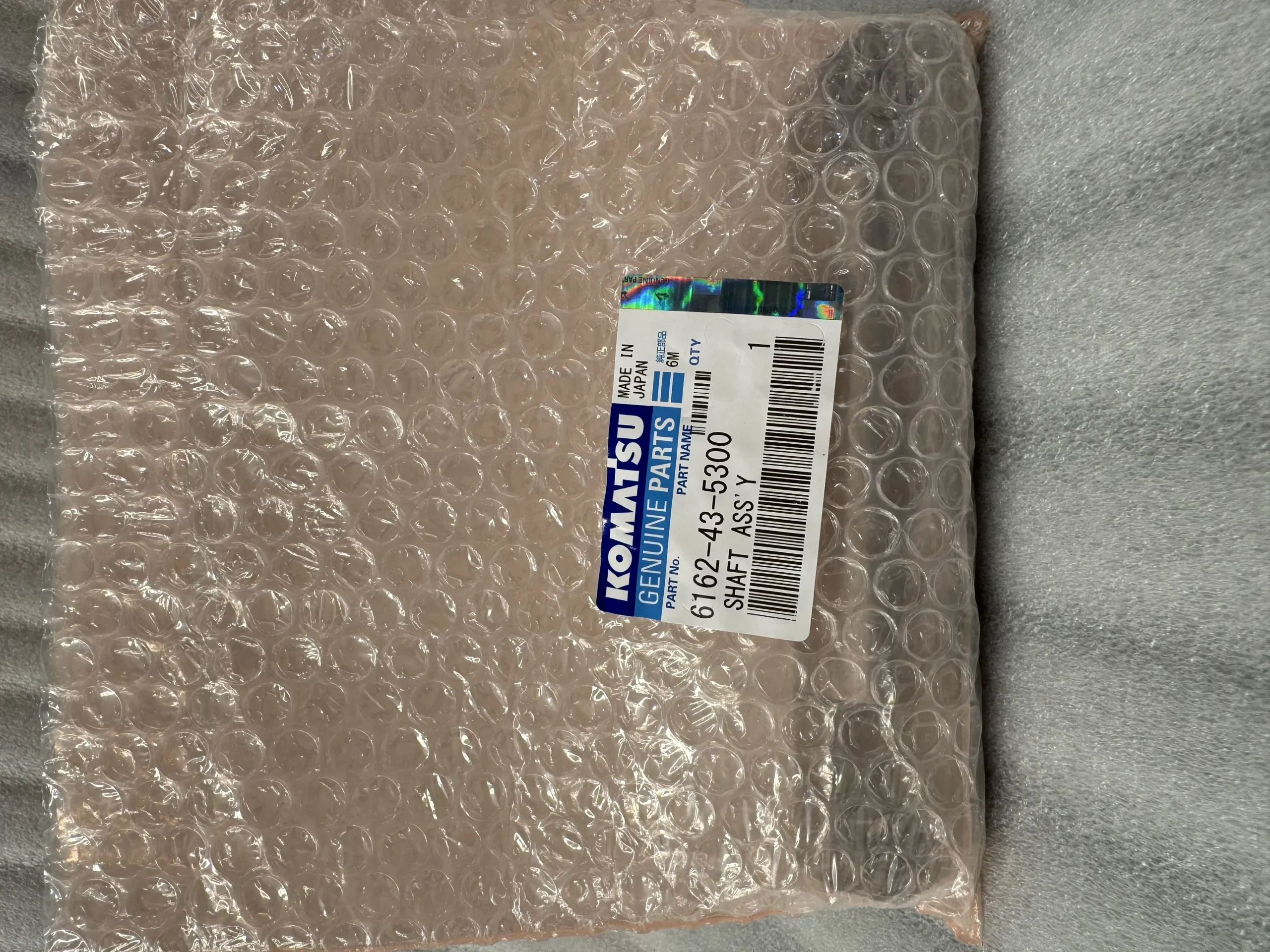 6D170-2 rocker arm shaft 6162-43-5300