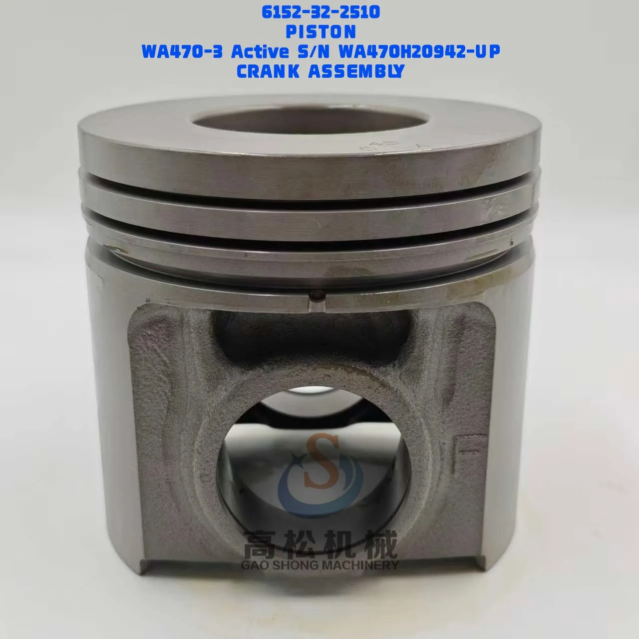 6152-32-2510 PISTON KOMATSU parts D87E, D87P, DCA, EGS360,380, PC400, PW400MH, S6D125E, SA6D125E, SAA6D125E, WA450, WA470, WA480