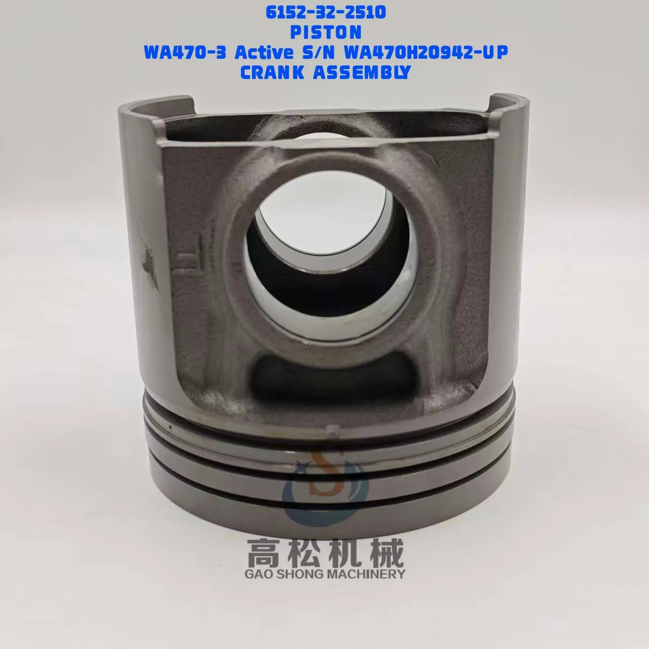 6152-32-2510 PISTON KOMATSU parts D87E, D87P, DCA, EGS360,380, PC400, PW400MH, S6D125E, SA6D125E, SAA6D125E, WA450, WA470, WA480