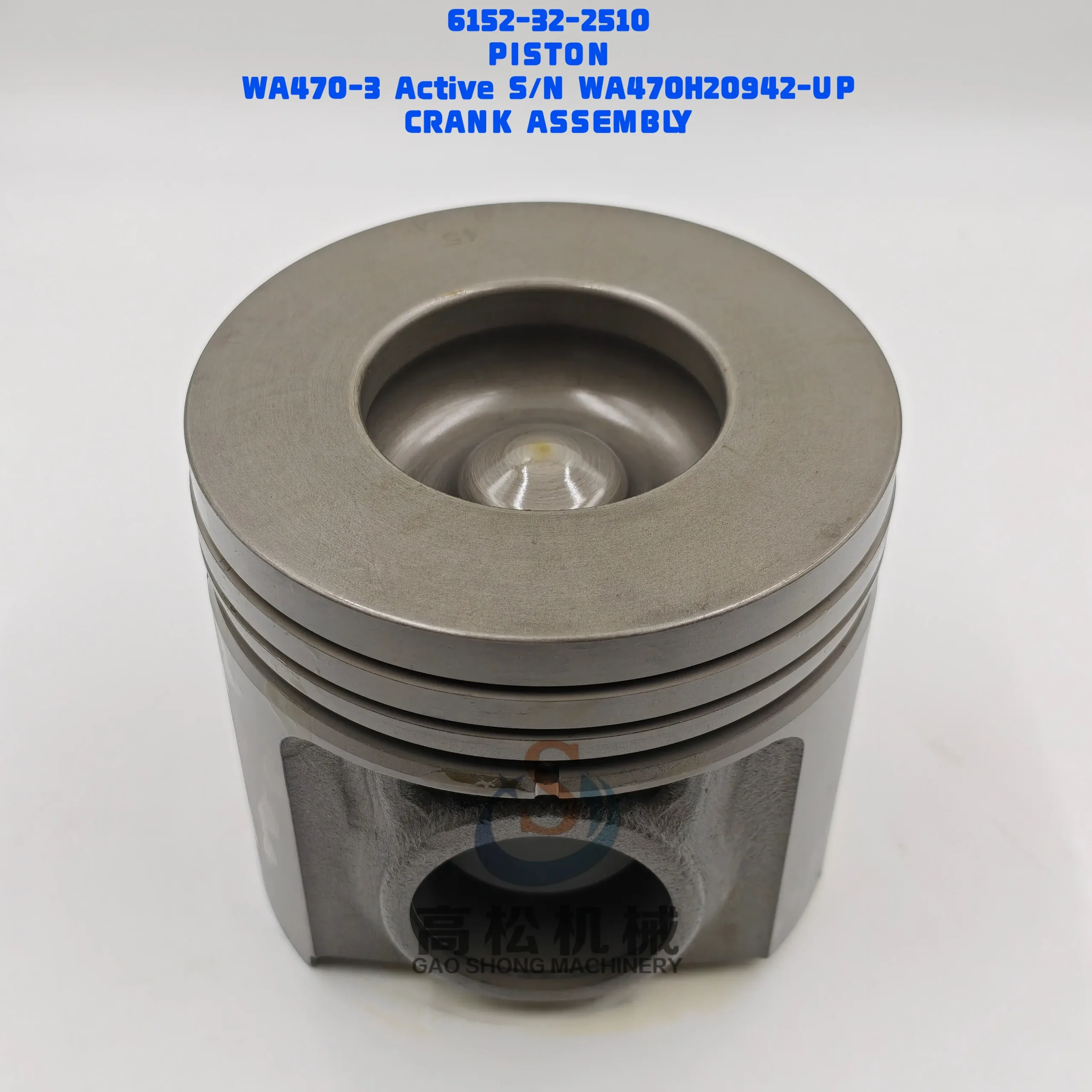 6152-32-2510 PISTON KOMATSU parts D87E, D87P, DCA, EGS360,380, PC400, PW400MH, S6D125E, SA6D125E, SAA6D125E, WA450, WA470, WA480