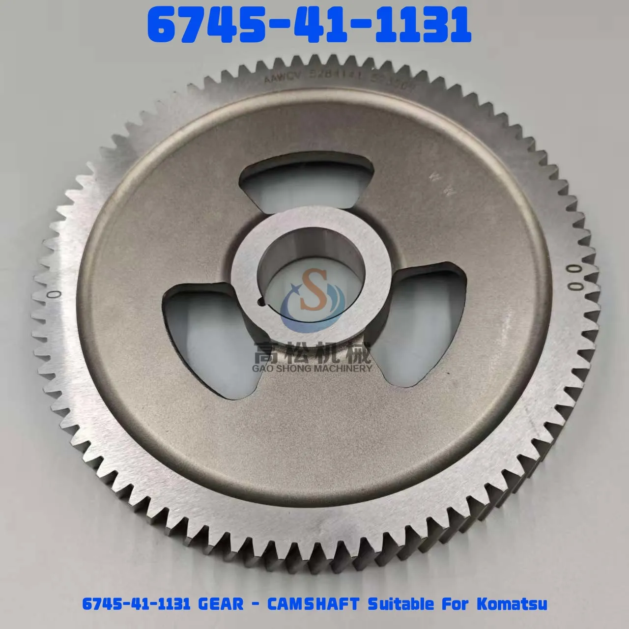 6745-41-1131 GEAR – CAMSHAFT Suitable For Komatsu 6745411131Compatible Models: SAA6D114E-3B-WT (BUILD 9K), SAA6D114E-3E (BUILD 9L), SAA6D114E-6A & SAA6D114E-6B (BUILD 9J)