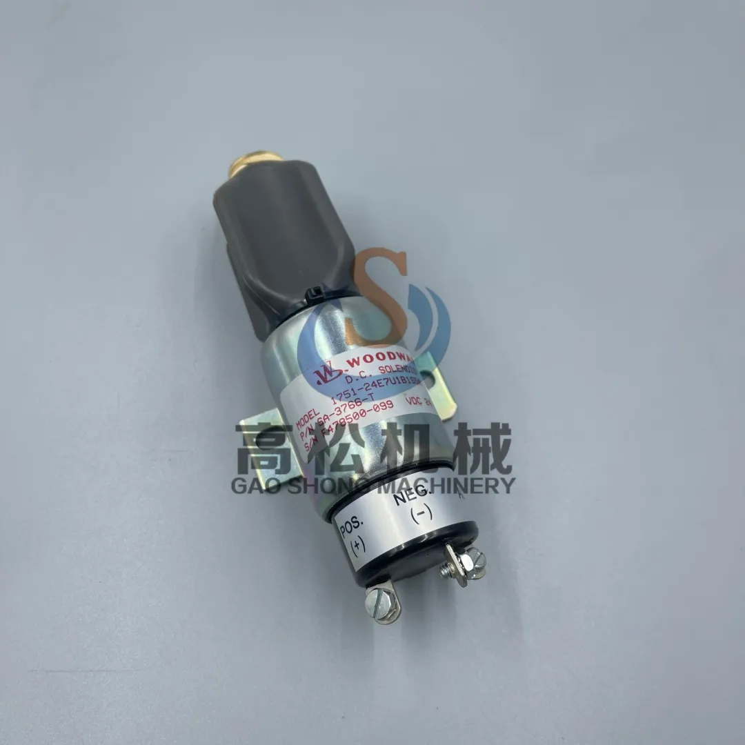 600-815-7550 Fuel Stop Solenoid Valve For Komatsu PC75UU-3 PC200LC-6 PC228UU-1